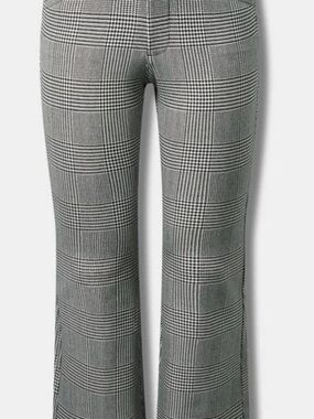 Torrid Black and White Houndstooth High-Rise Pants